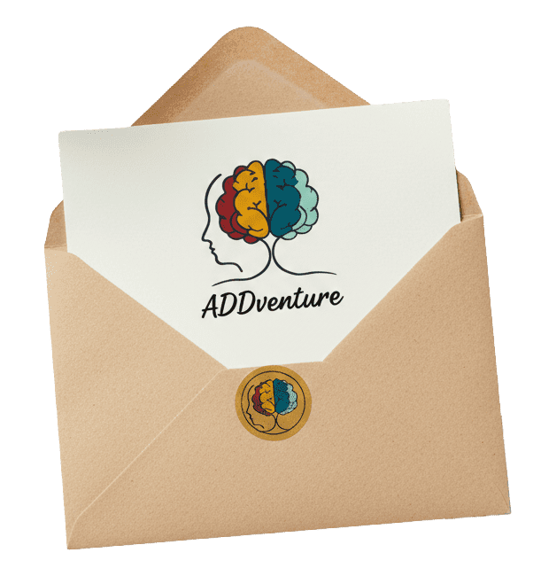 Newsletter Briefumschlag – ADHS-Tipps per E-Mail erhalten