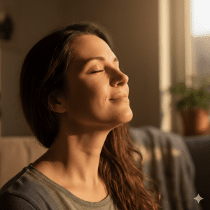 Power Up Frau Atmung